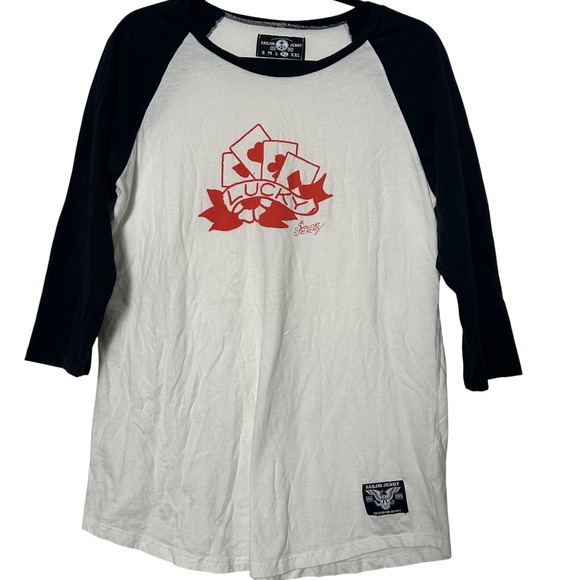 Sailor Jerry Other - Sailor Jerry‎ Baseball Tee Lucky Aces Tattoo